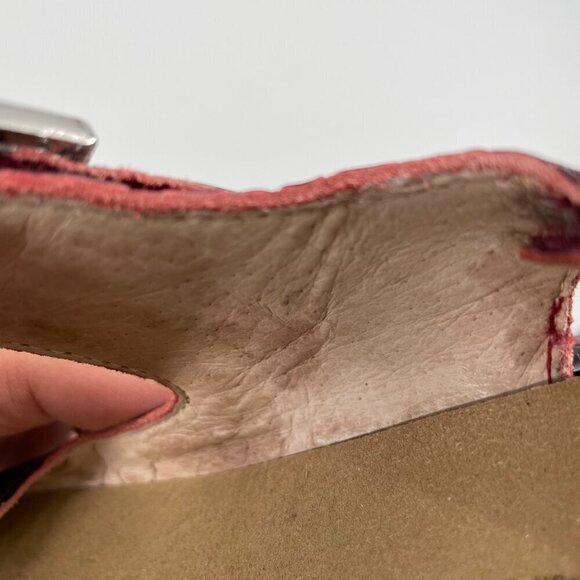 Natural Comfort Lexie Red Leather Comfort Double Strap Sandals Womens EU 36 - Picture 7 of 9